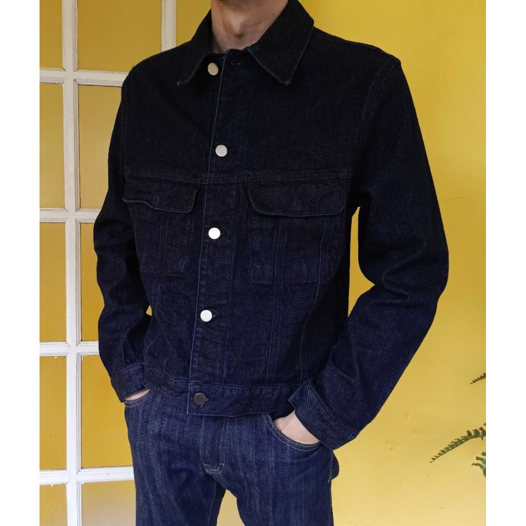 Jaket Jeans Raw Denim PLAC Candiani Italian Fabric