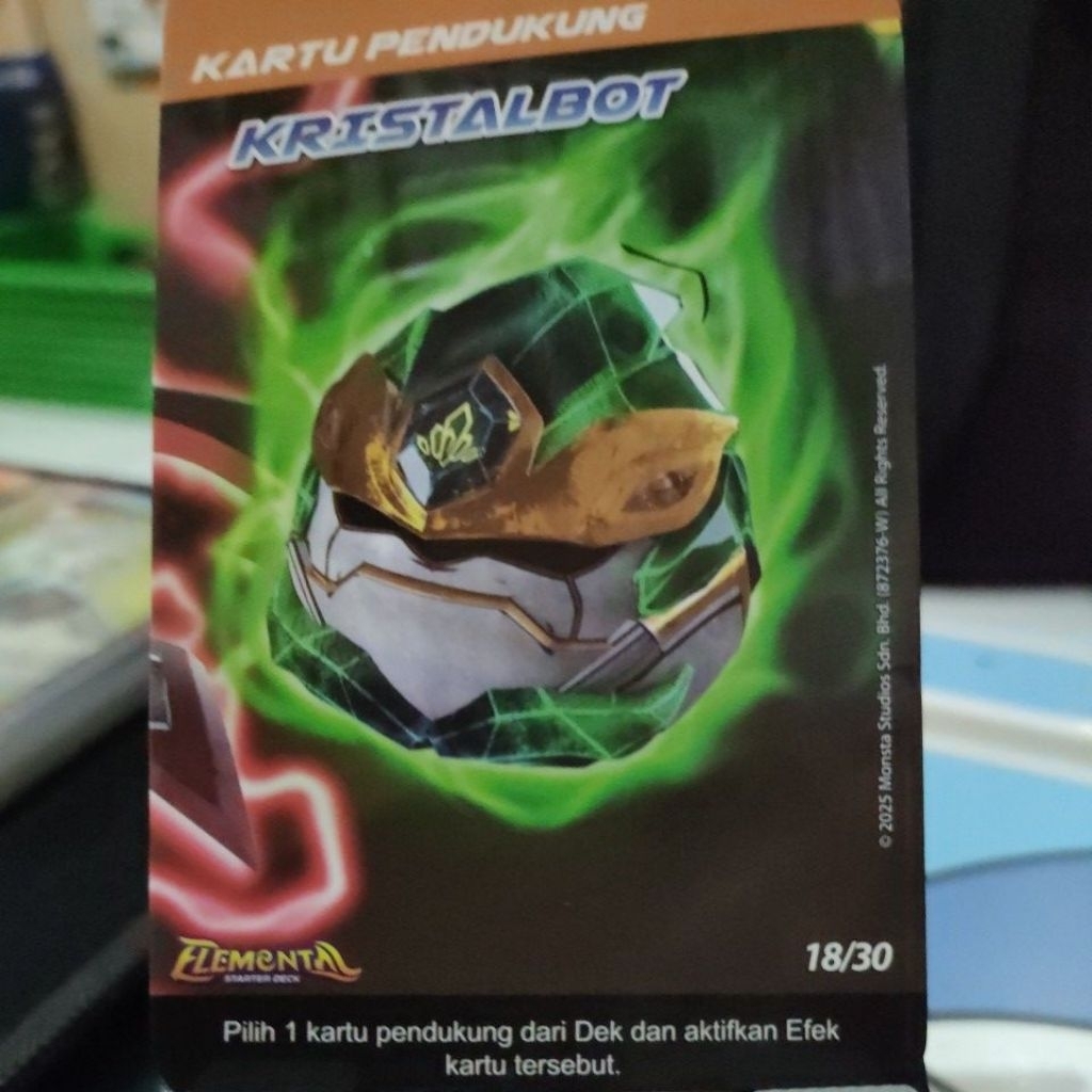Monsta Galaxy Card Pek Elemental Kartu BoBoiBoy Kristalbot Limited Edition