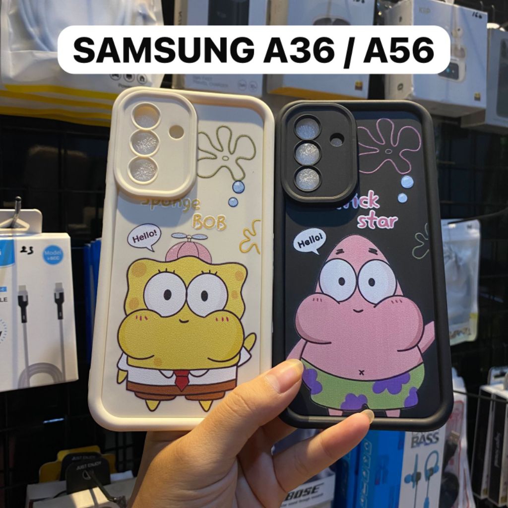 CASING SILIKON MOTIF SPONGEBOB PATRICK SAMSUNG A36 / A56