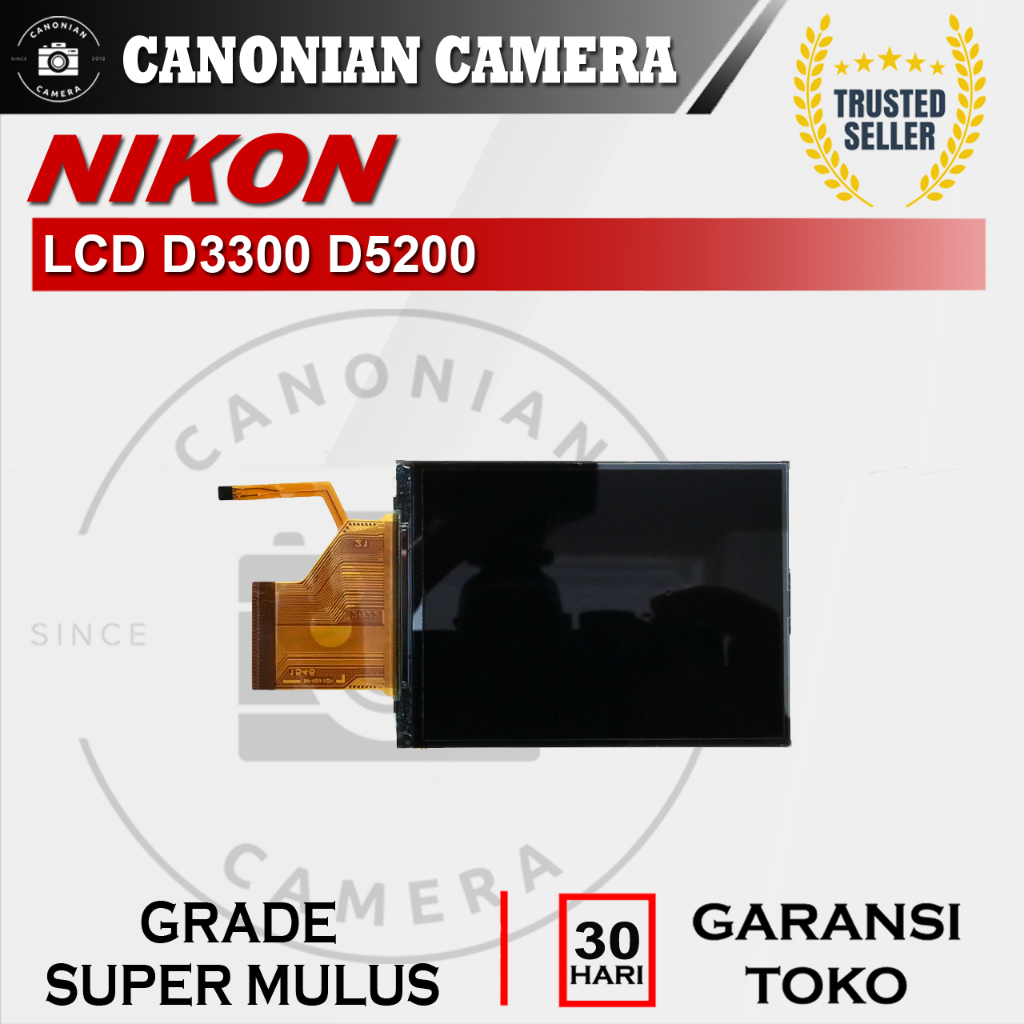 LCD Nikon D3300 D5200 Second Vignete sedikit