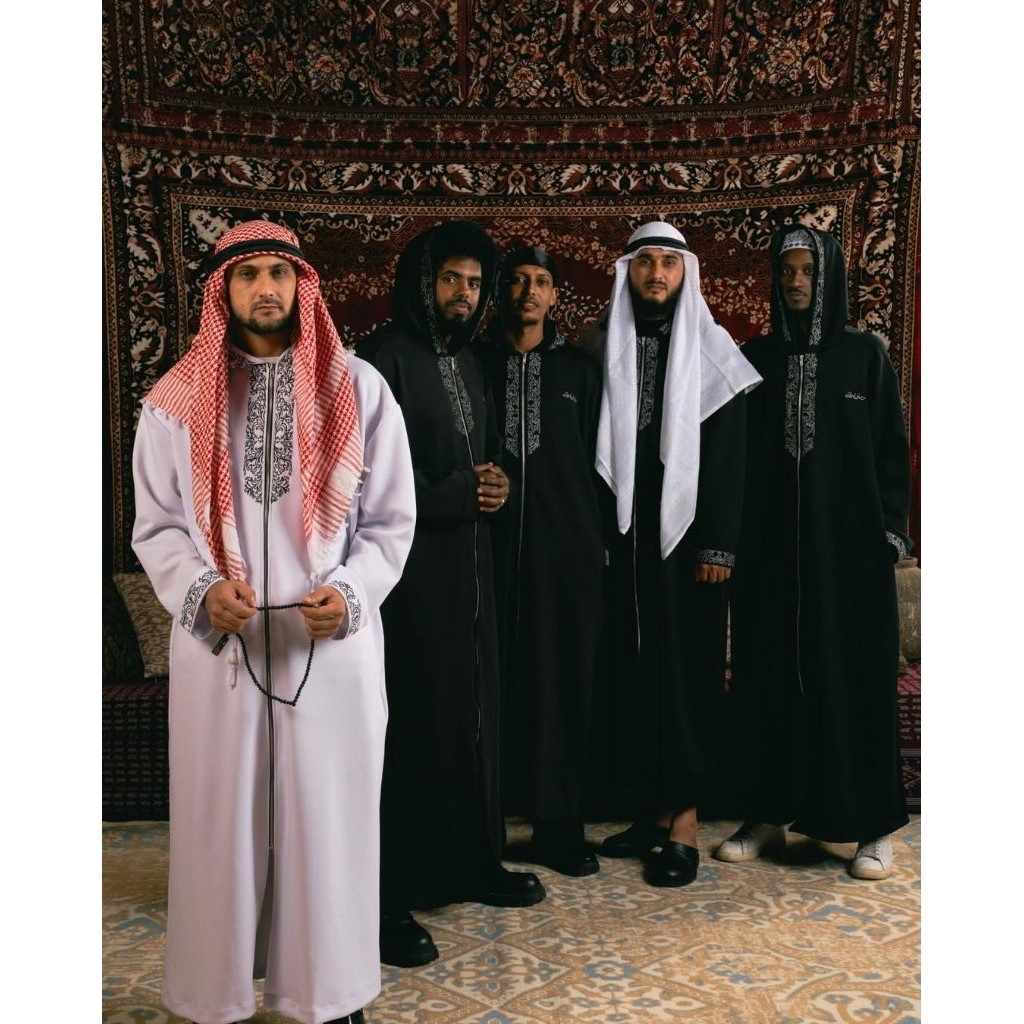 Drift Colony Drico Jubah Gamis Thobe Muslim Black/White Unisex Pria/Wanita