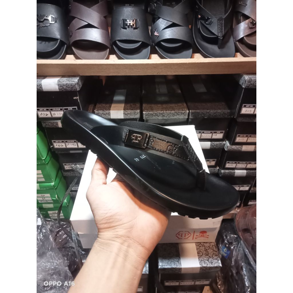 sandal slop pria sendal philipp plein