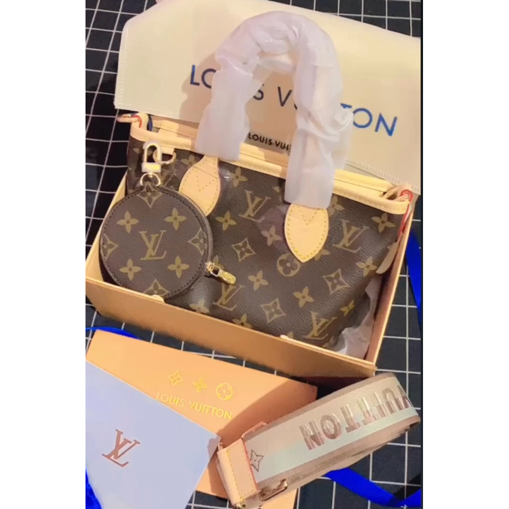 Preloved Like New Tas Wanita Mini LV Mandry Kulit Asli Jinjing/Selempang + Box