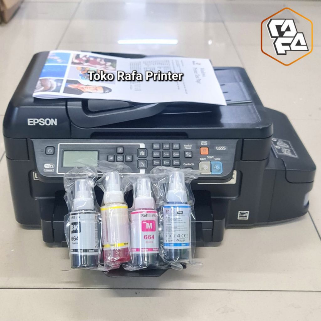 Printer Epson L655 Wifi ADF Print Scan Copy