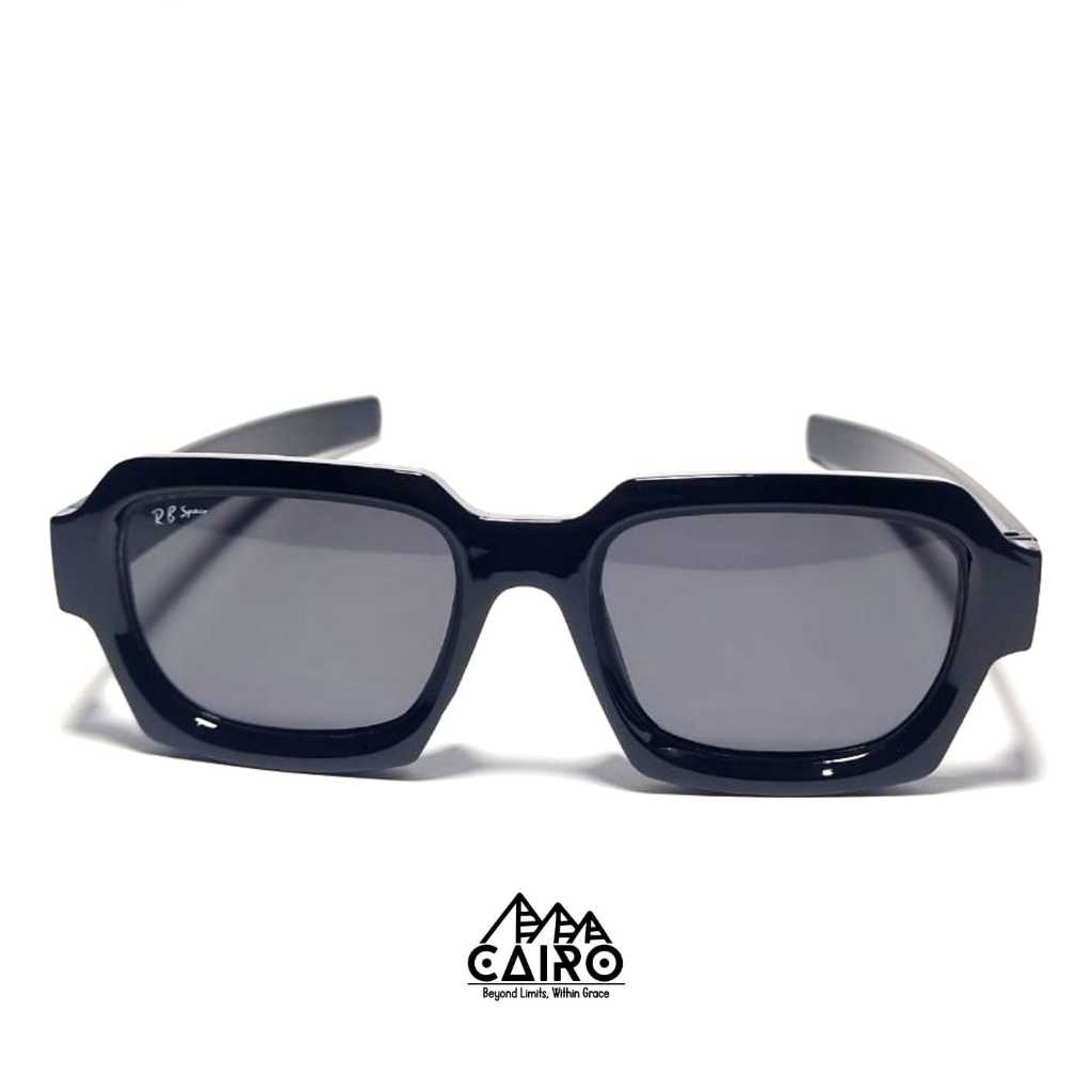 Kacamata hitam RB MU204 | Cairogear017 | frame tebal hitam transparan lensa hitam transparan