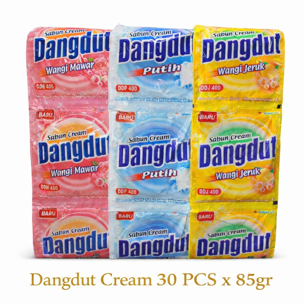 30 PCS Sabun Colek DANGDUT 85gr / Sabun Krim Dangdut Eceran 1.000 Pink Putih Kuning
