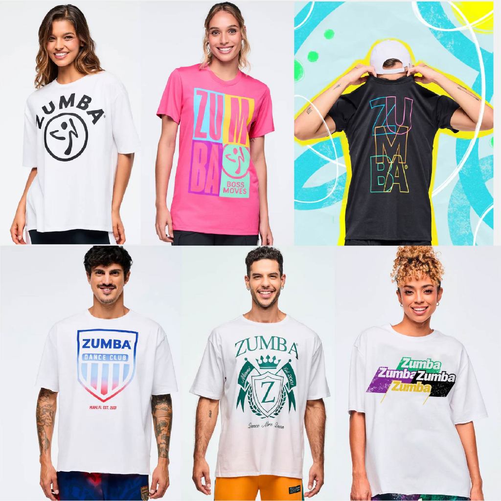 KAOS ZUMBA ZUMBA WEAR KAOS OLAHRAGA CEWEK