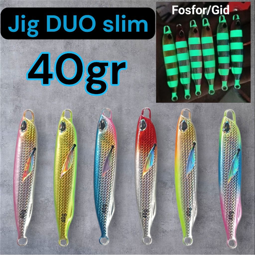 jig 40gr duo slim GID zebra
