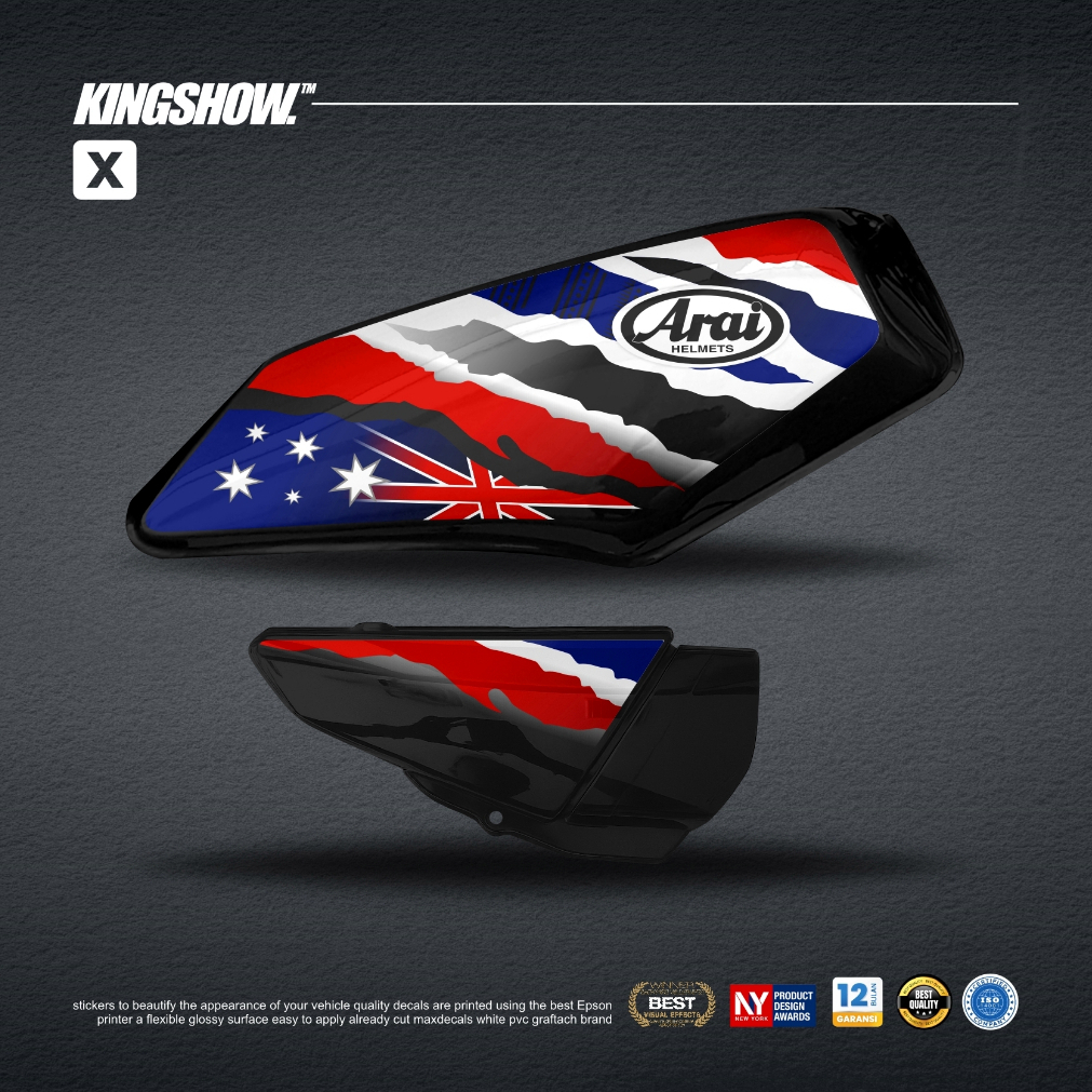 Decal Striping RX King ARAI DOHAN PREMIUM ( NO TRANSPARANT ) Kingshow