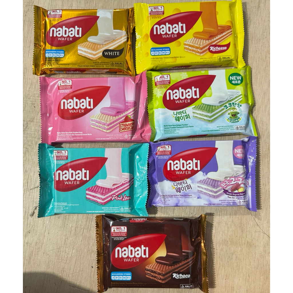 Nabati Wafer 2000an / Nabati Wafer Recheese / Nabati Wafer Coklat / Nabati Wafer Pink