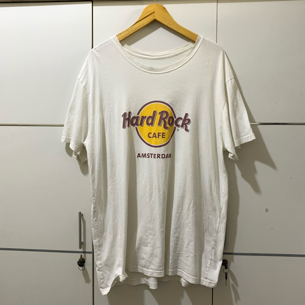 Tshirt Hard Rock Cafe Amsterdam White 0riginal