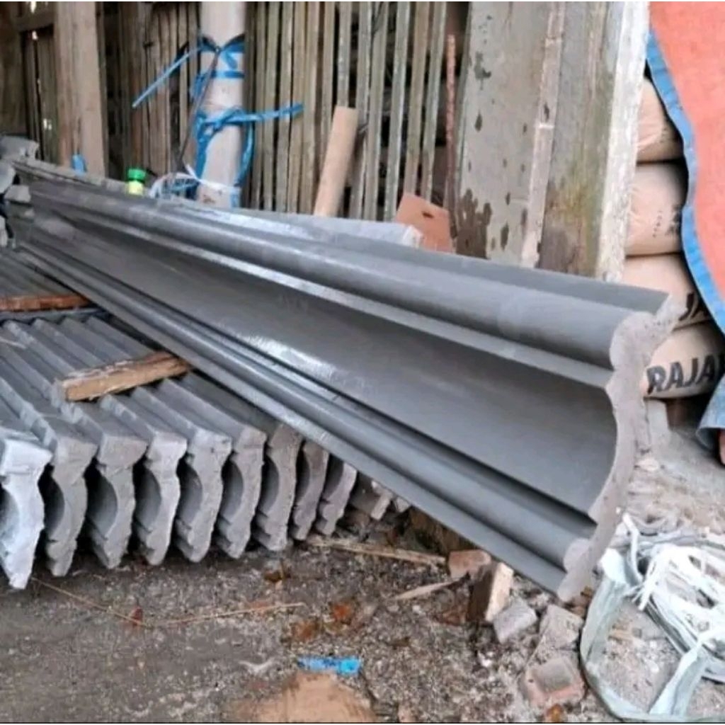 Lis profil beton - Lis beton tempel - Lisplang profil beton - Lisplang beton tempel Atap & Fasad Rum