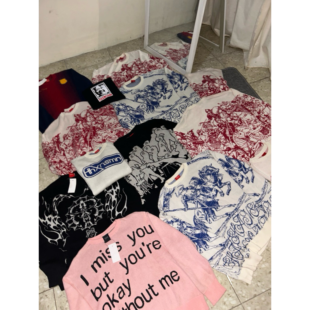 knitwear thanksinsomnia/. sweater thanksinsomnia/. tengsom