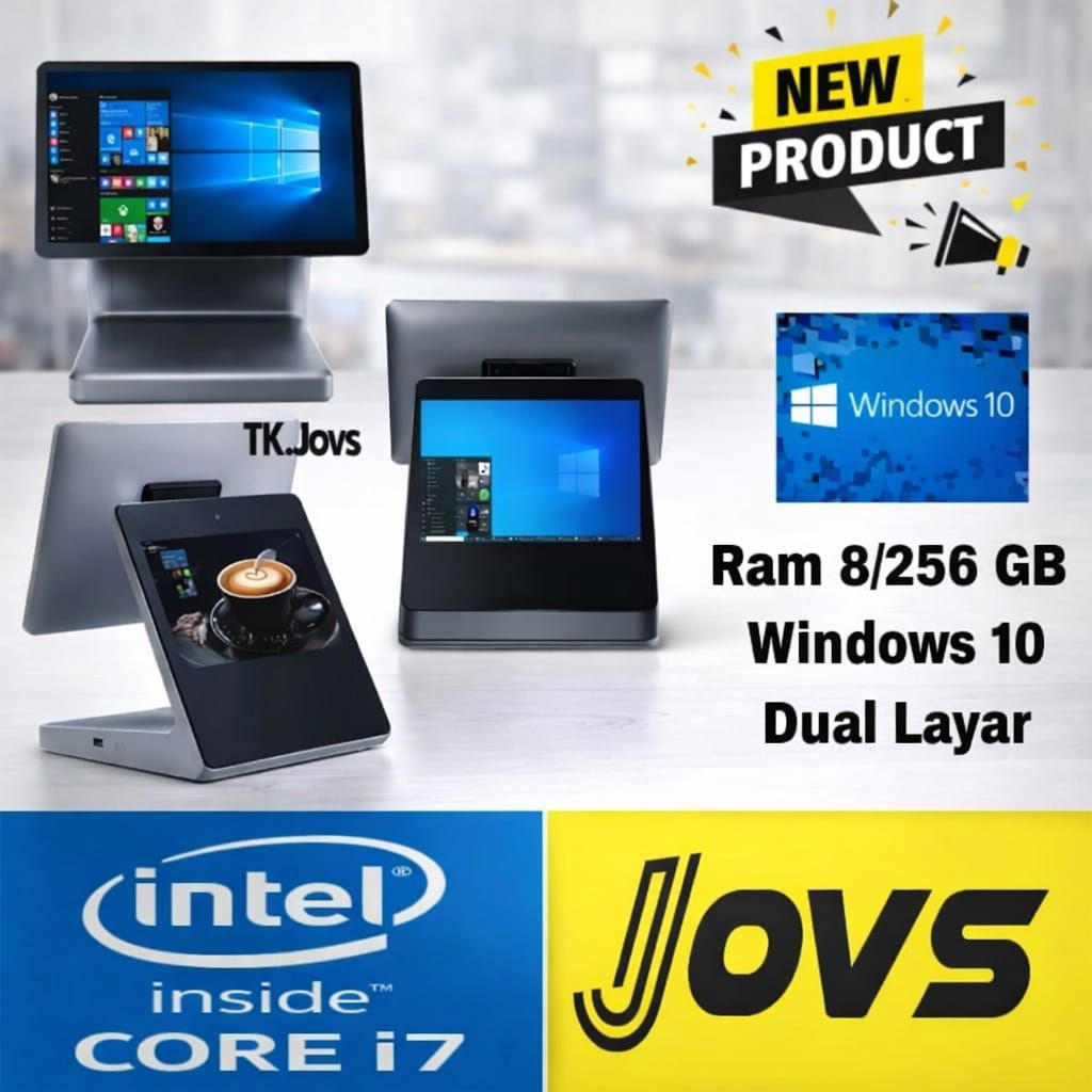 Mesin kasir Core i7 PC All in One Komputer kasir Touchscreen