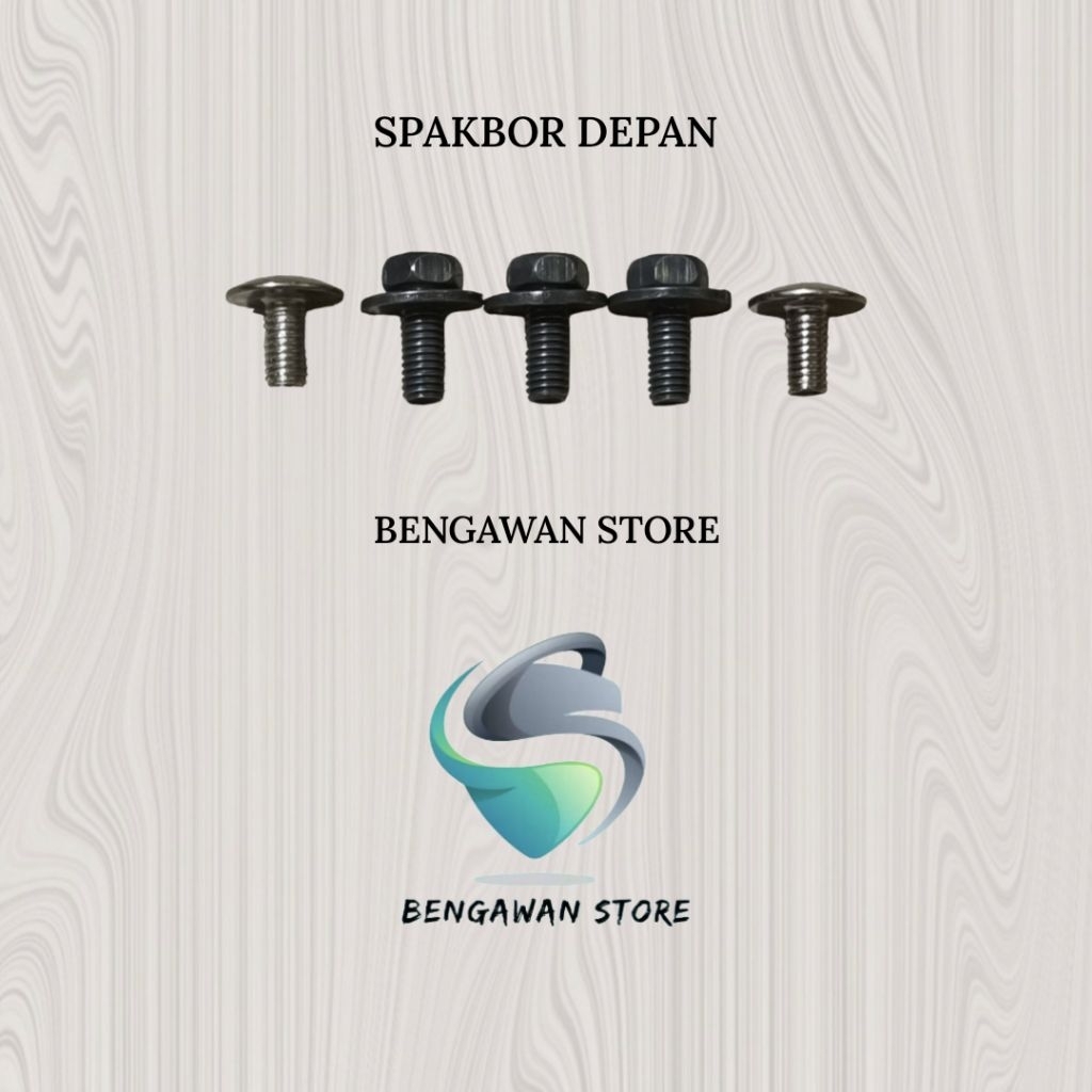 Baut Fullset Cover Bodi Body Spakbor Depan Honda Blade Karbu Karburator Old / Lama 110