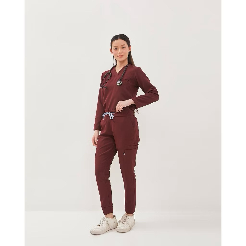 Snug Scrub Medis/Baju OKA/Baju Jaga PRIVE SERIES WOMEN - Lengan Panjang [Preloved]