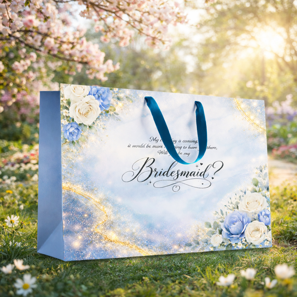 PAPERBAG BRIDESMAID  WEDDING/ TAS KADO BRIDESMAID / TAS HAMPERS BRIDESMAID