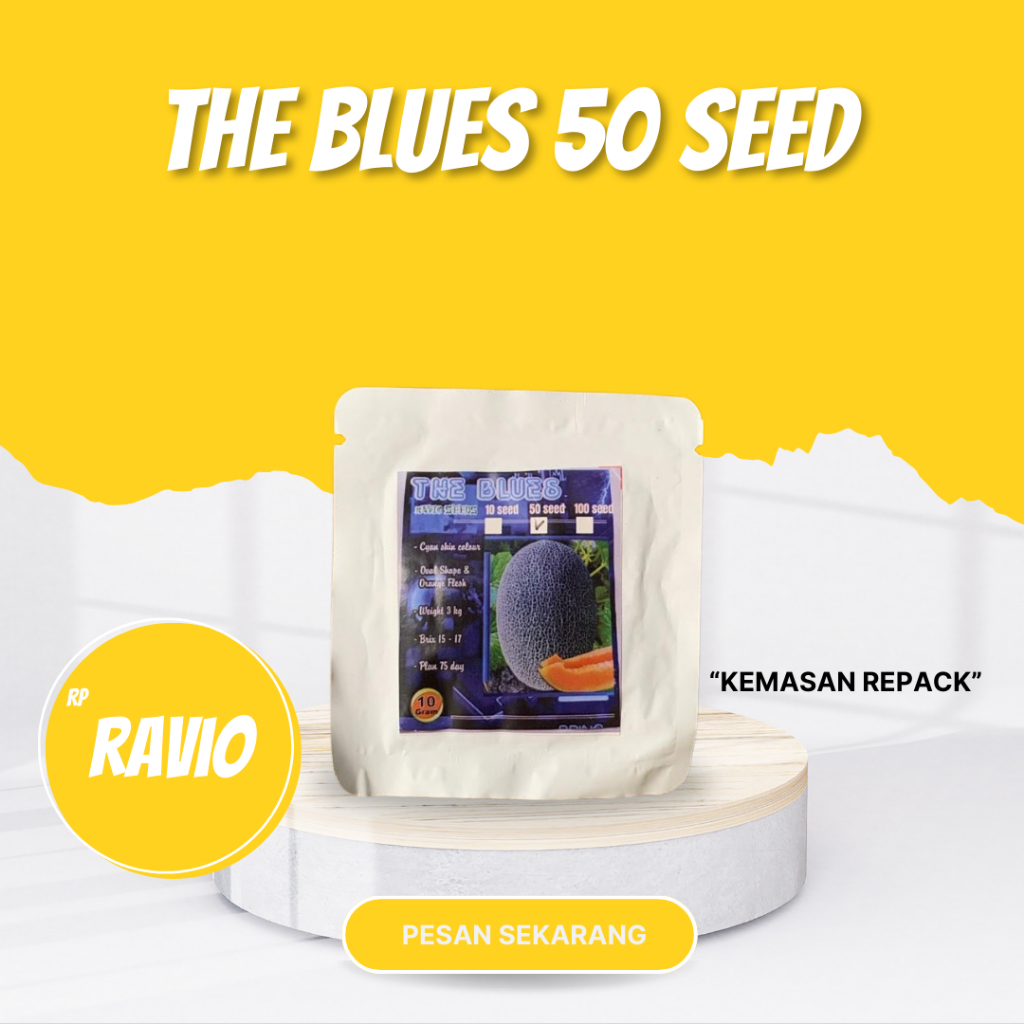 Benih Melon sweet Hami THE BLUES Repack Isi 50 Biji