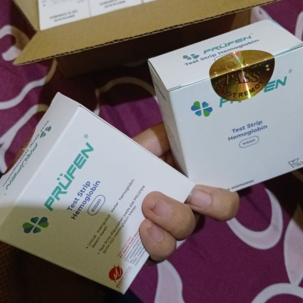 strip tes Hb Hemoglobin PRUFEN isi 50