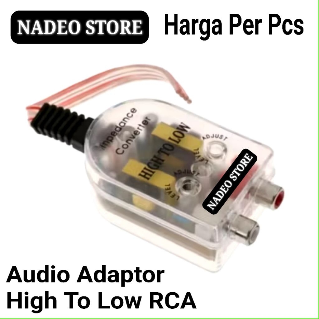 Converter Audio RCA High To Low Mobil