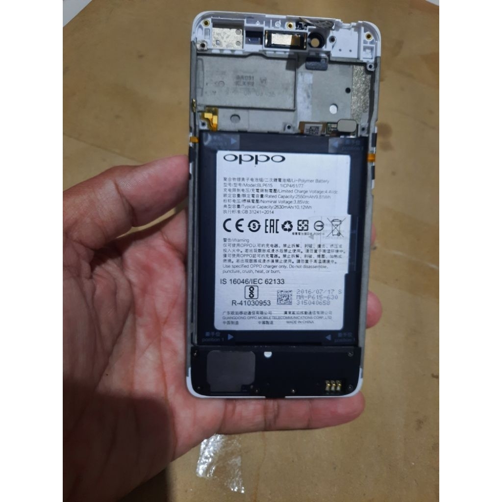 Lcd oppo a37 ori copotan bonus batrai