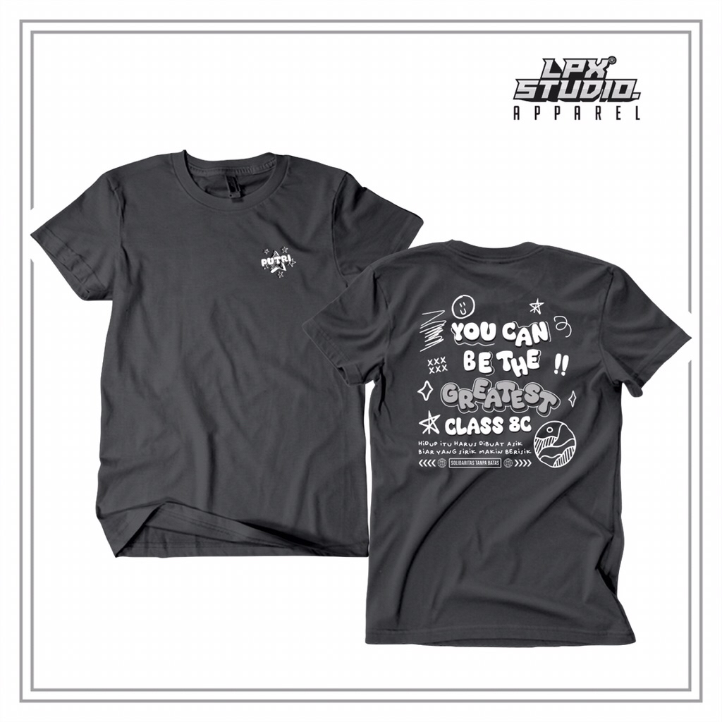 Kaos Kelas, Angkatan, Alumni SD SMP SMA Bebas Request Desain Sablon DTF Reflektif