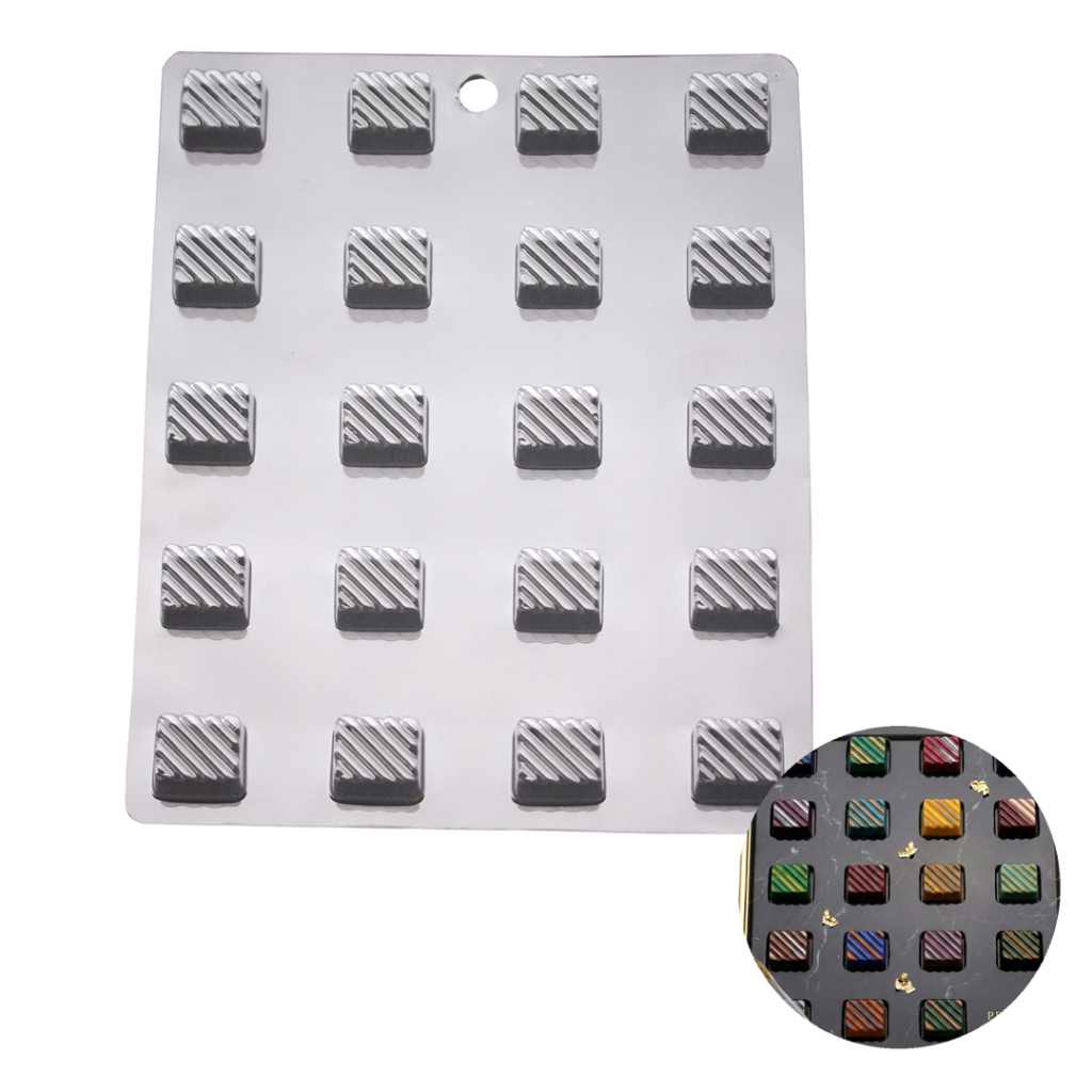 CM Cetakan Coklat Dadu Thruffle 20 Cav Plastik Food Grade