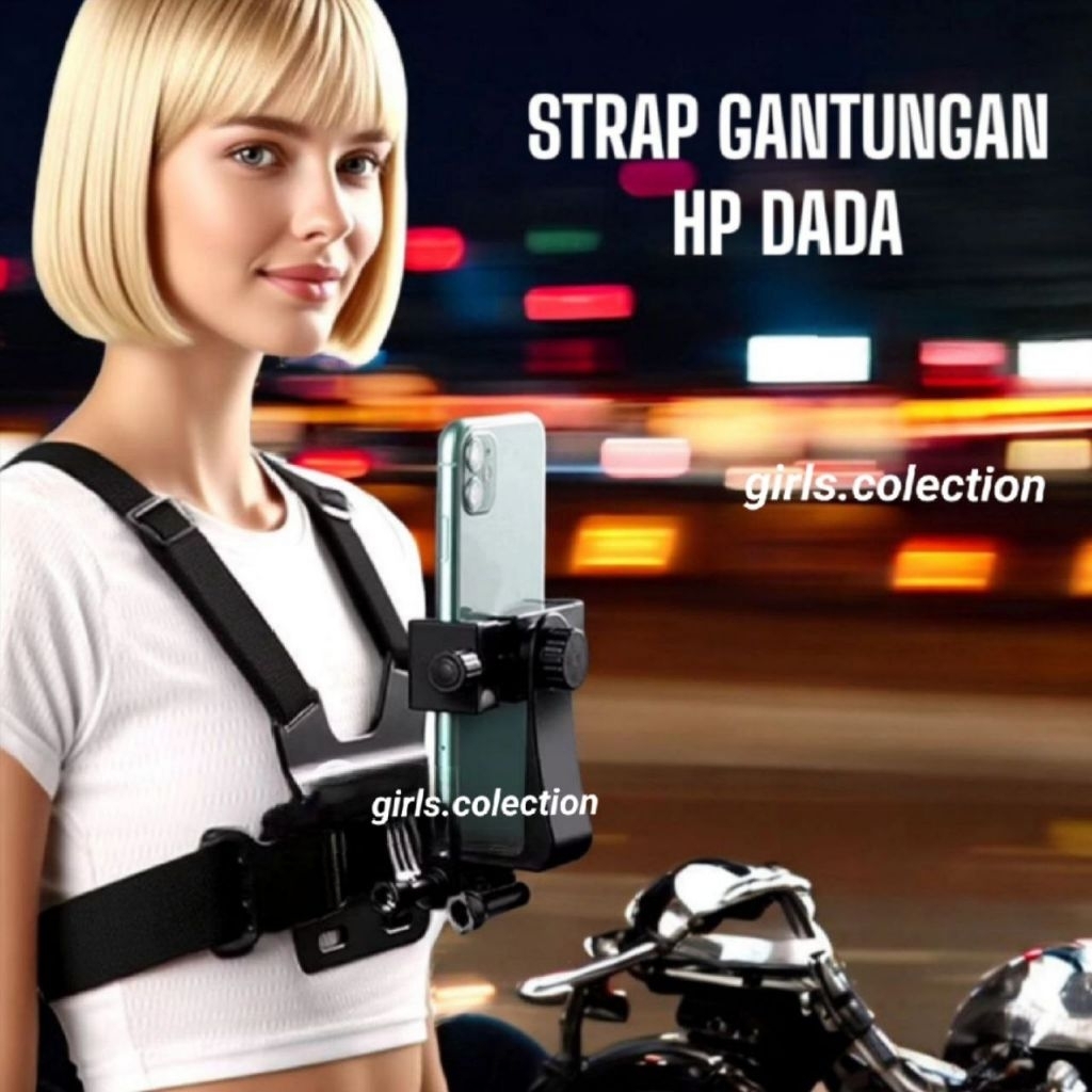 Chest Strap Phone Holder Gantungan Hp Dada Belt Handphone Strap Dada