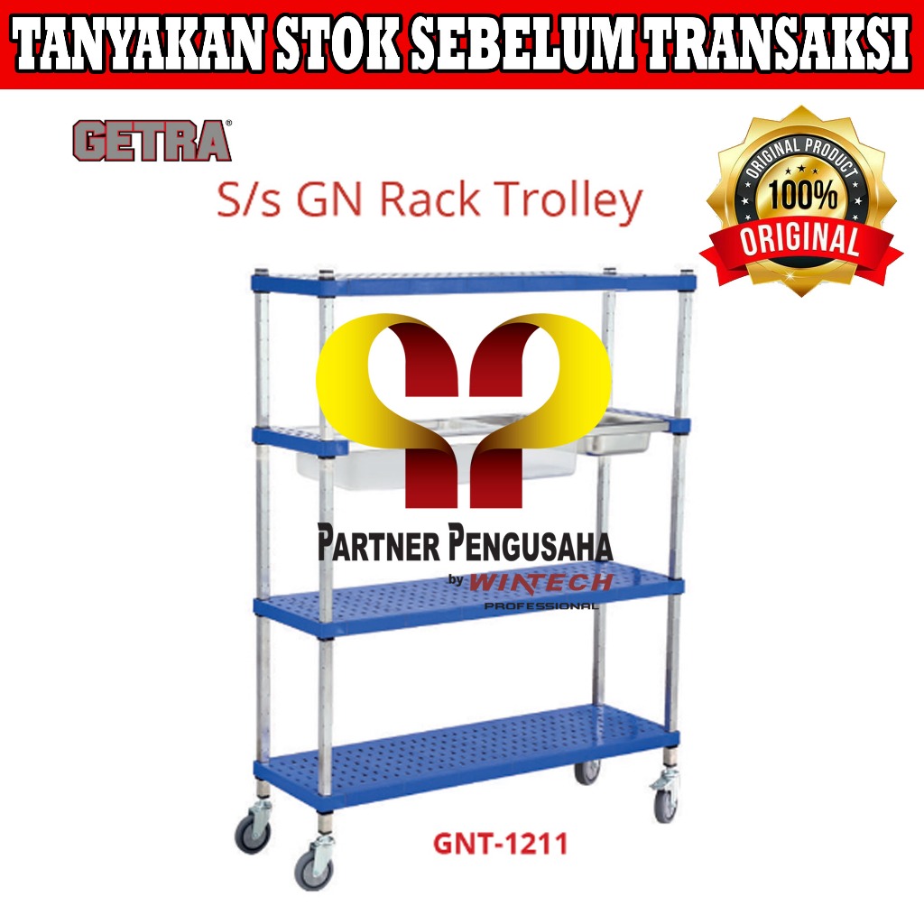 GETRA GNT-1211 SS GN Rack Trolley / Rack Trolley Serbaguna