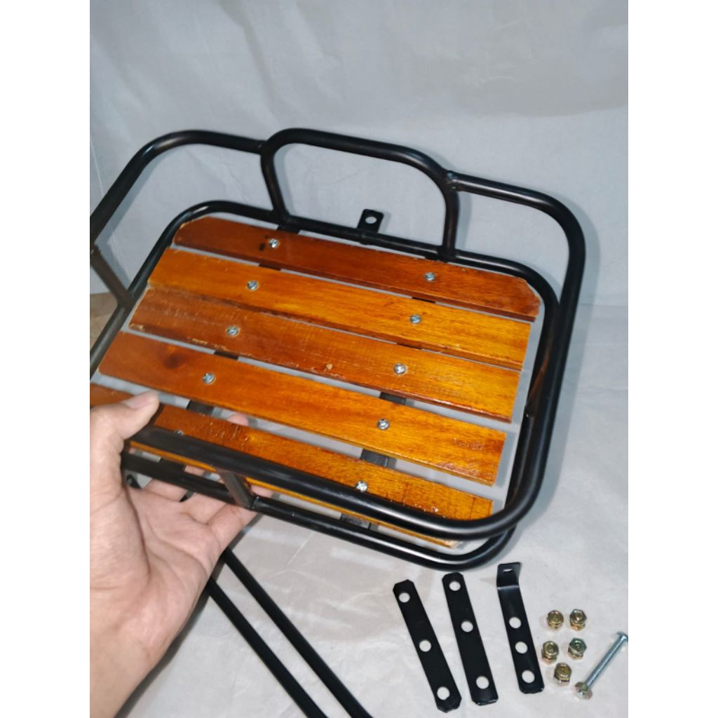 KERANJANG SEPEDA MTB FIXI MINIVELO SEPEDA LIPAT KERANJANG ALAS KAYU   KRANJANG KLASIK KRANJANG UNIVE