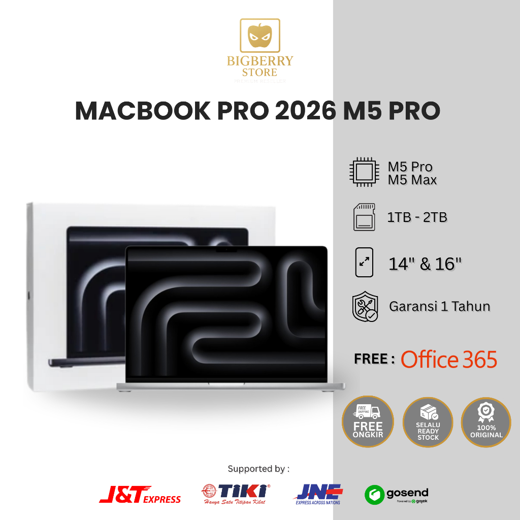 Apple MacBook Pro M5 Pro Max 14-Inch 16-Inch 2026 2TB 1TB SSD RAM 48GB 36GB 24GB