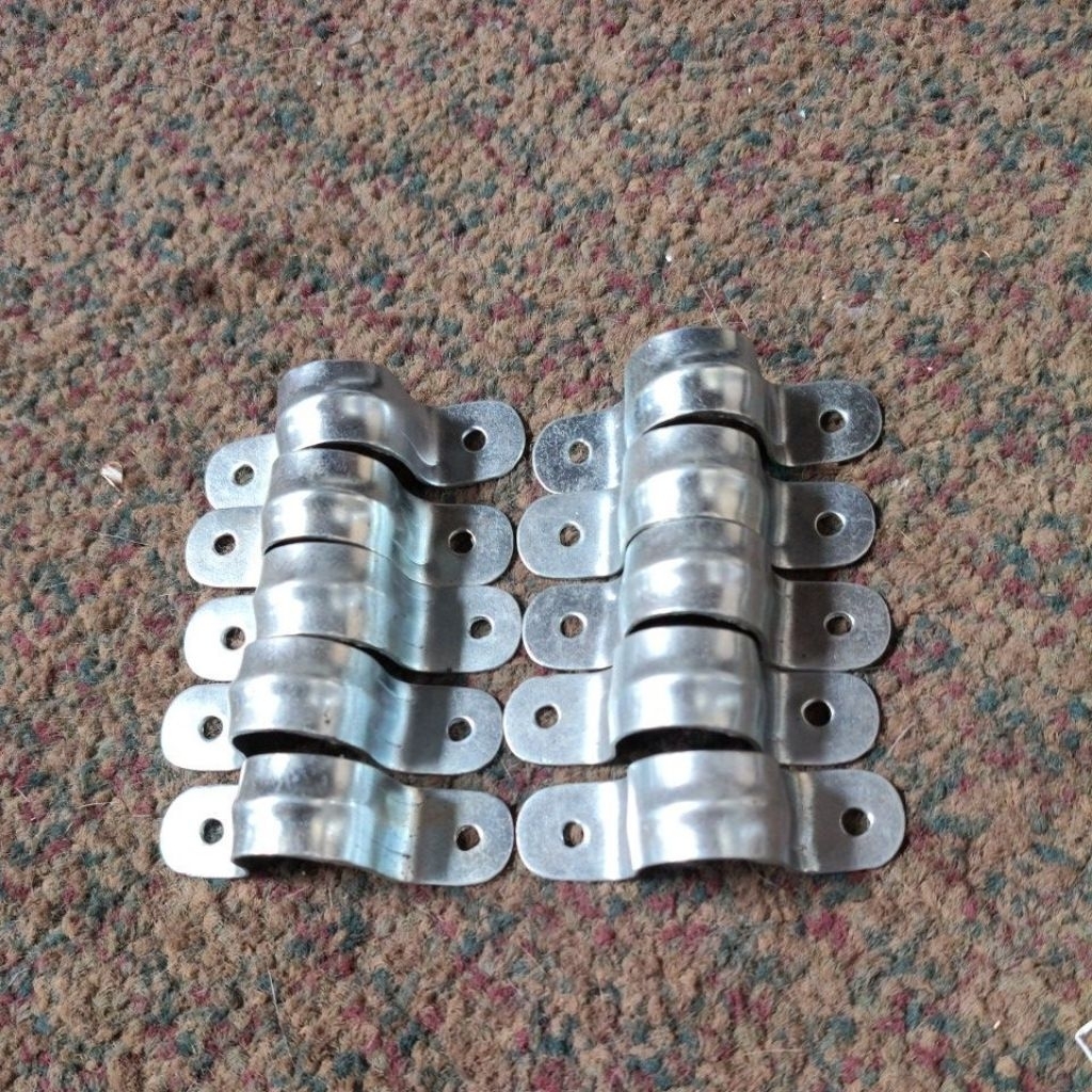 Klem pipa 20mm bahan besi per 10pcs
