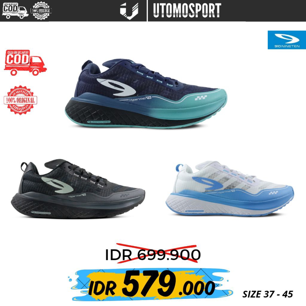 SEPATU RUNNING NINETEN 910 ULTRA EKIDEN ORIGINAL