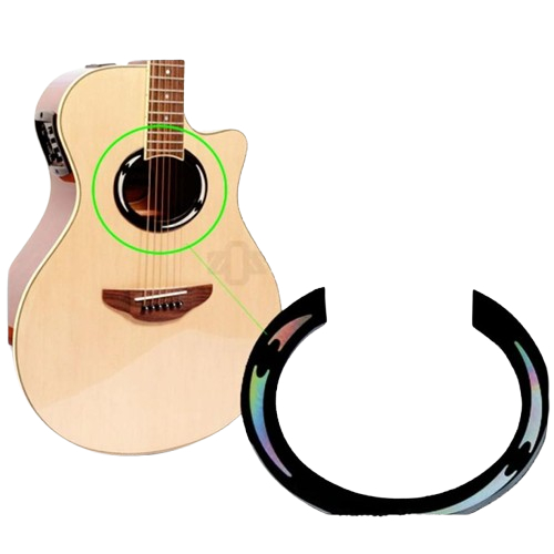Rossate Stiker Sticker Lubang Gitar Sound Hole Akustik APX500