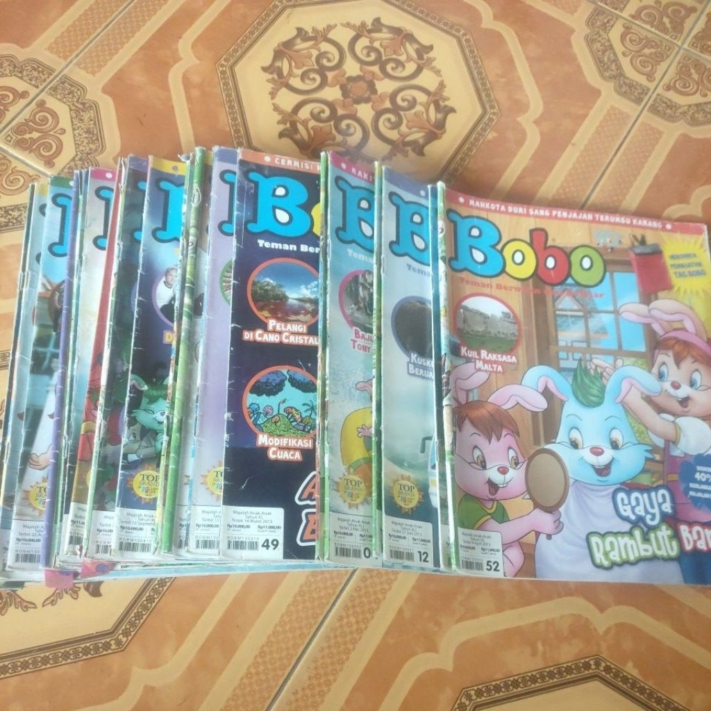 MAJALAH BOBO BEKAS KHUSUS THN 2013.( RANDOM JUDUL)