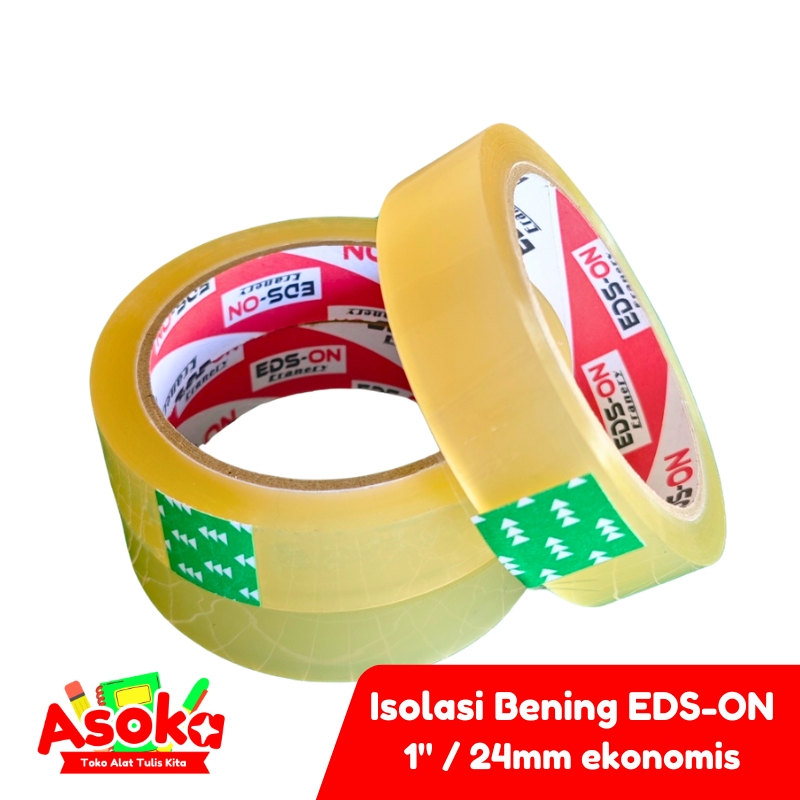 Isolasi Bening 24mm - Kuat, Tidak Mudah Putus, Ideal untuk Packing