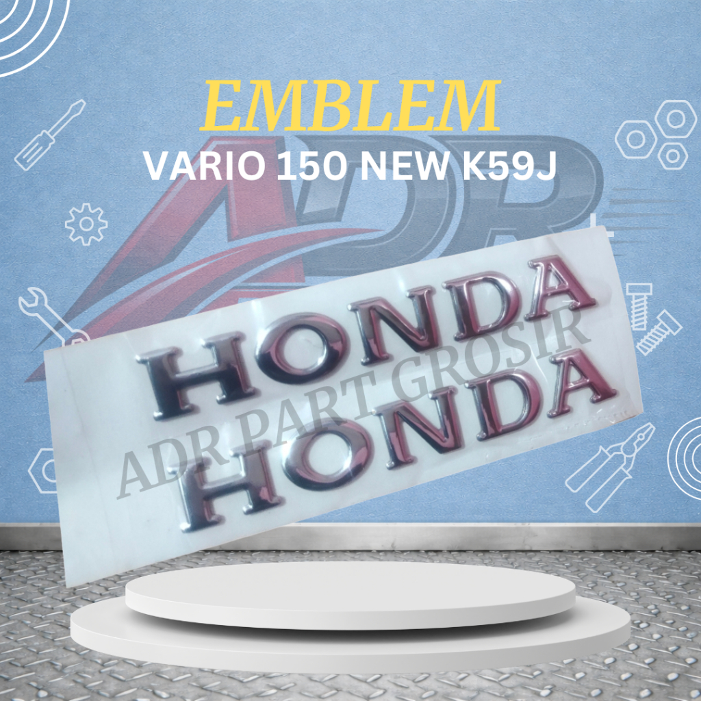 Emblem Tulisan Honda Vario Emblem Honda Stiker Sticker Emblem Honda SATU SET