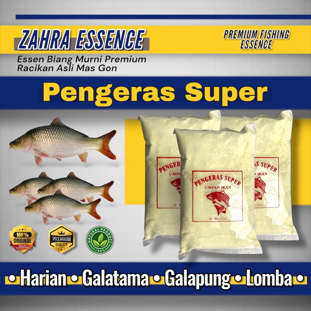 ZAHRA PANCING Pengeras Super 500gr Umpan tambahan, Pengeras umpan putih umpan ikan mas Pengeras Umpa
