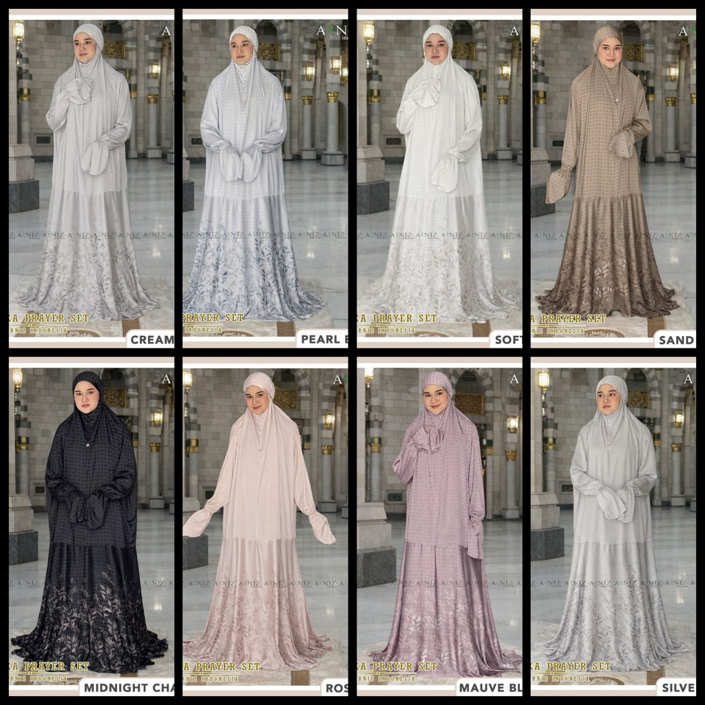 Malaika prayer set (mukenah terusan) by Arniz Indonesia