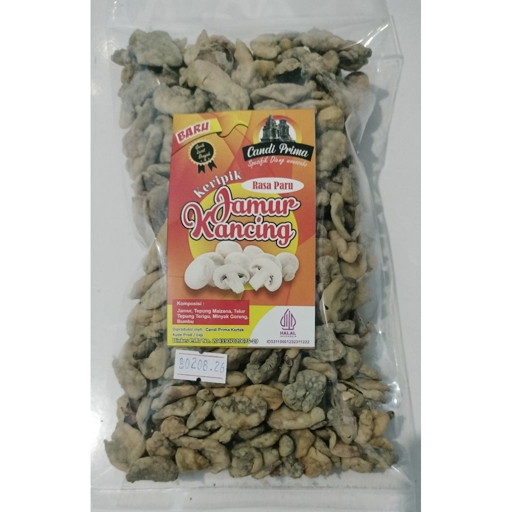 KERIPIK JAMUR KANCING CEMILAN KHAS WONOSOBO 250gram
