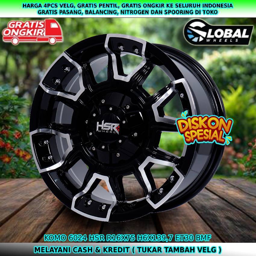 Velg offroad R16 untuk mobil Hardtop| Blazer| Terrano| Dmax| Panther| dll velg hsr komo R16