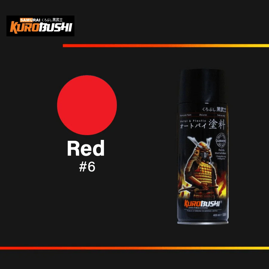 Pilox Cat Semprot Samurai Paint 6 Red Cat Warna Merah