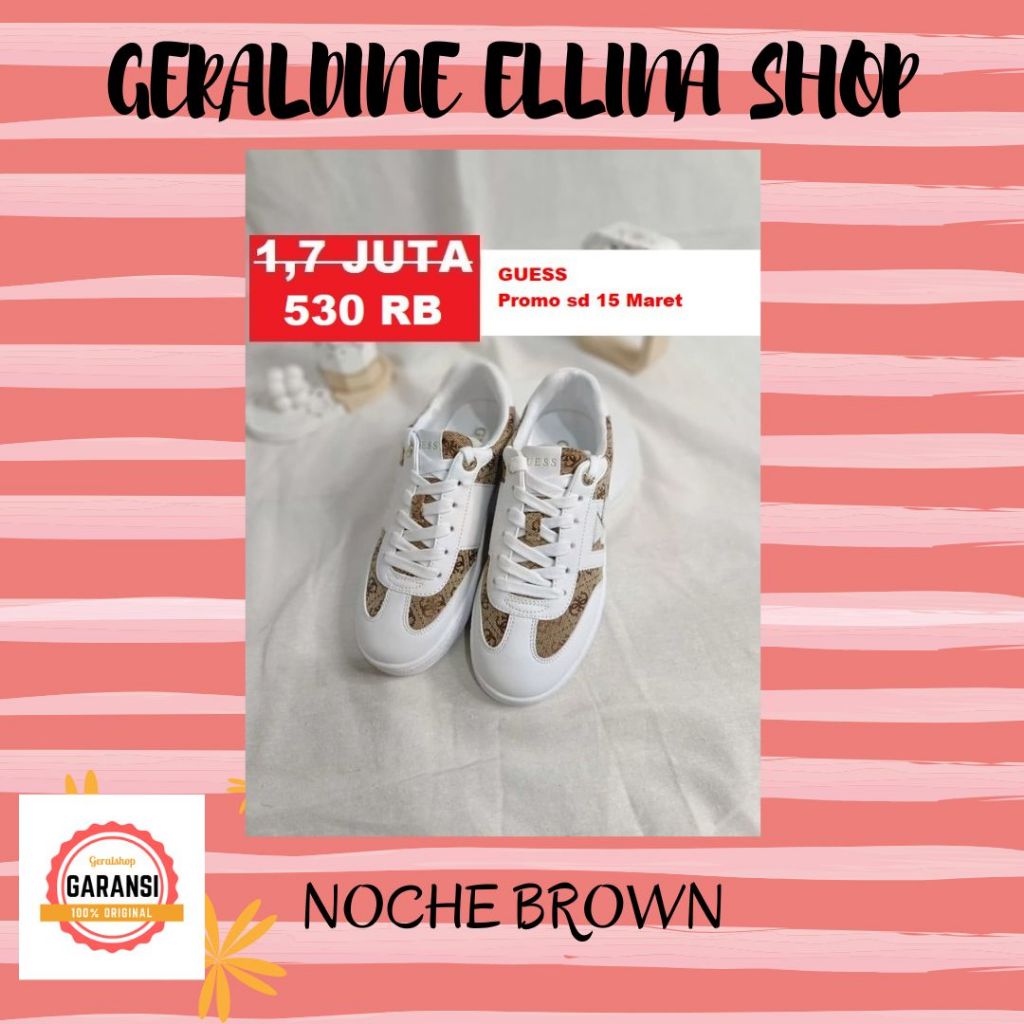 Sepatu sneakers Guess wanita 100% original SALE NOCHE