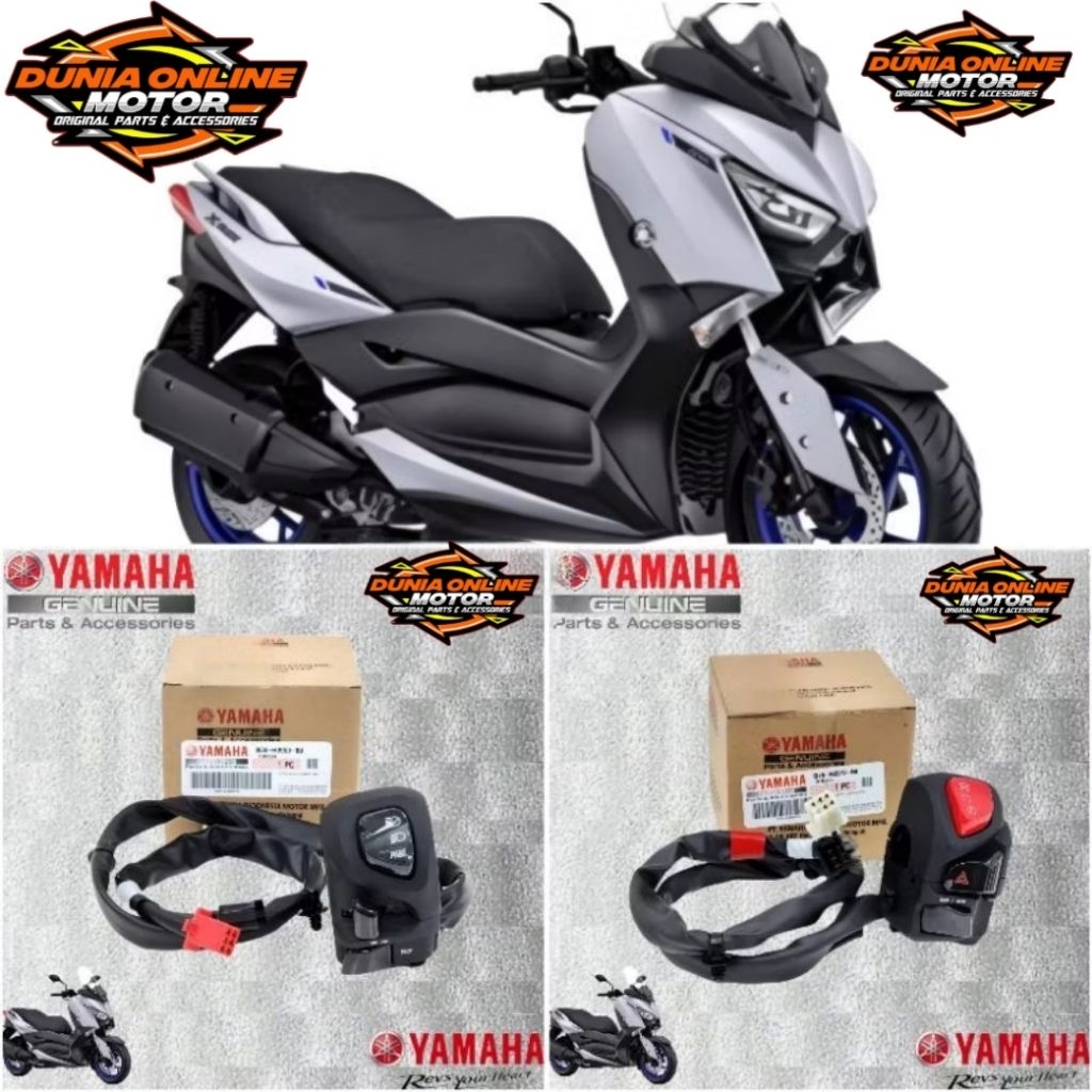 HOLDER SAKLAR KANAN KIRI XMAX X-MAX 250 V1 OLD PART ASLI 100% ORIGINAL YAMAHA B74-H3973-00 B74-H3963