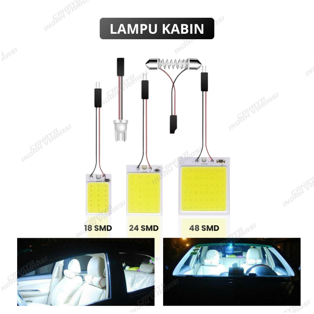 Lampu LED Kabin Plafon Mobil LED Kabin COB Plasma 48 SMD 24 SMD 18 SMD Lampu Plafon