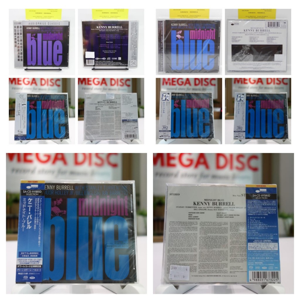 CD / SACD Kenny Burrell - Midnight Blue Album Audio Music
