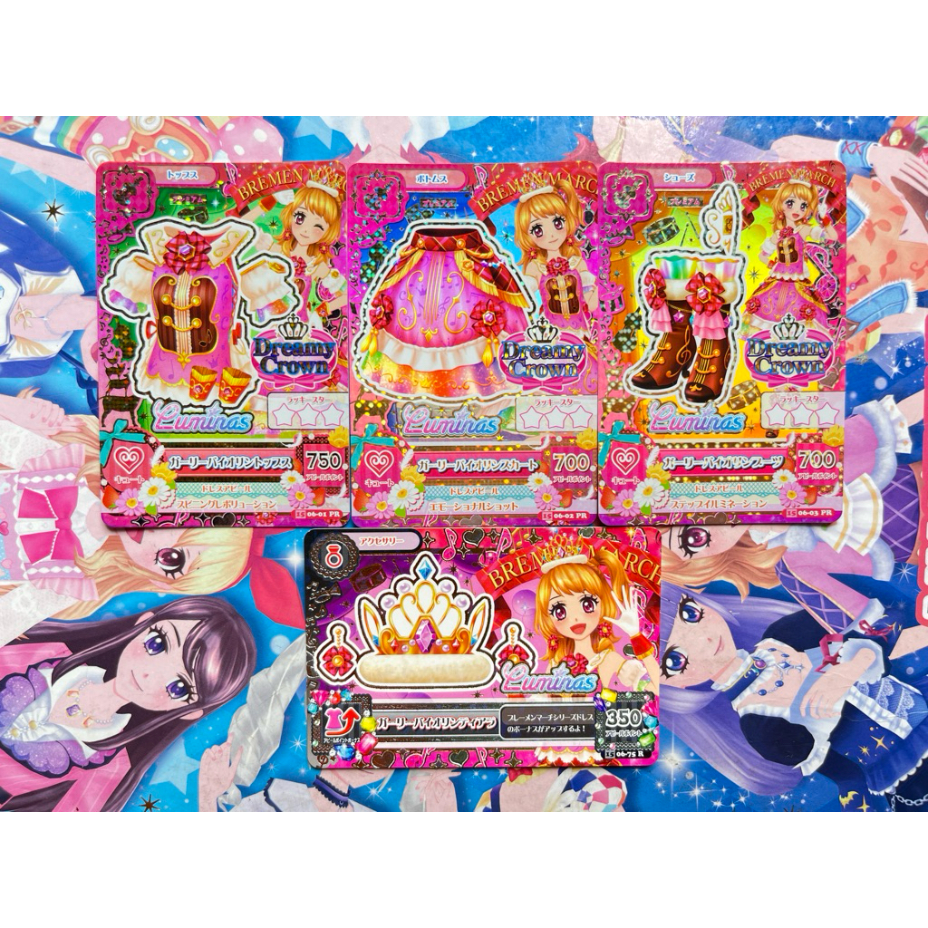 Kartu Aikatsu Girly Violin Premium Akari Ozora Dreamy Crown Luminas Fairy Tale Fever Story Oozora Br