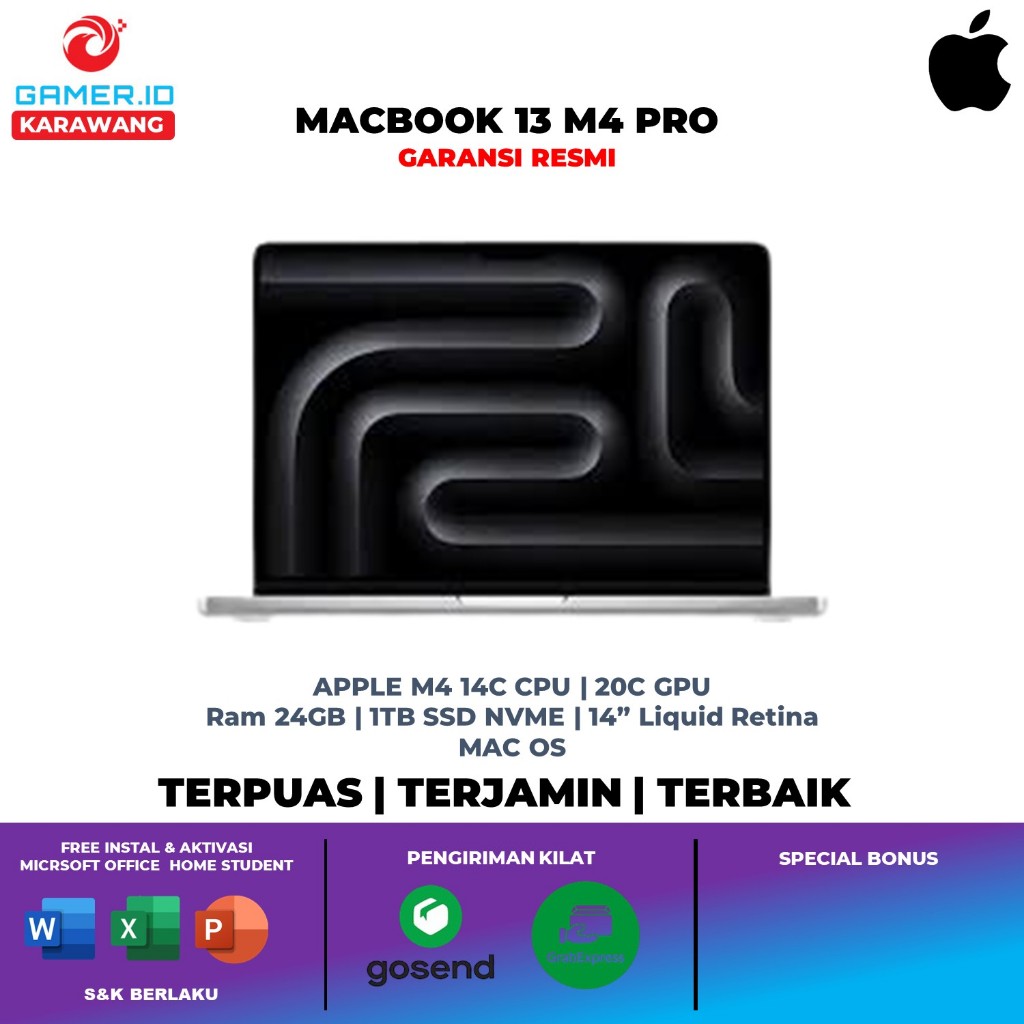 IBOX APPLE MACBOOK PRO 14 M4 PRO 20C GPU 24GB 1TB 14C CPU 14.0