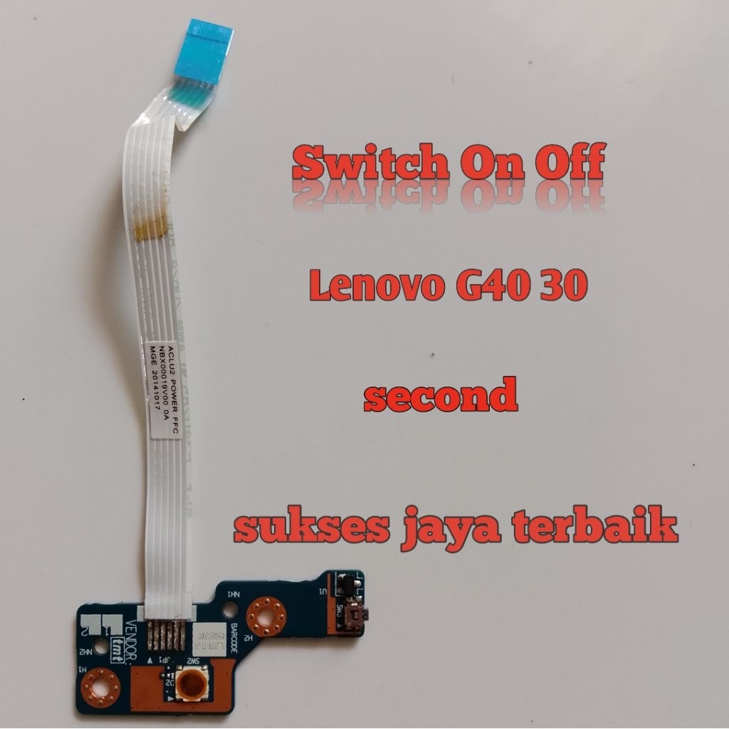 Tombol Power Buton On Off Switch Kabel Laptop Lenovo g40 30 45 70 g40-30 g40-45 g40-70 Original Repl