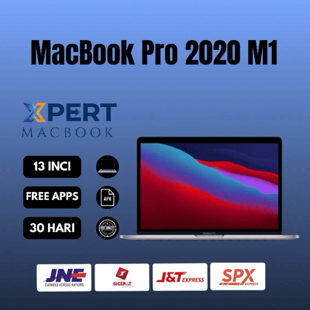 MACBOOK PRO M1 2020 13” RAM 8GB / 16GB  SSD 256GB / 512GB MULUS